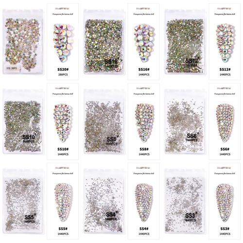 Cristallo strass nail - ab,