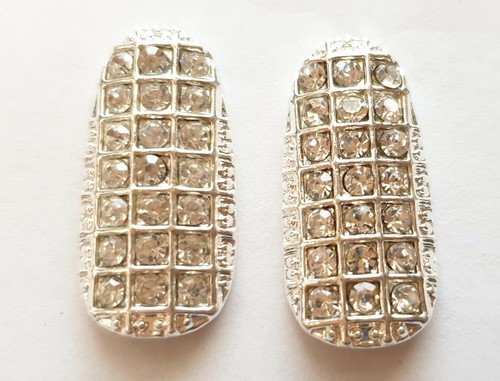 Charm nail art argento - 2x,