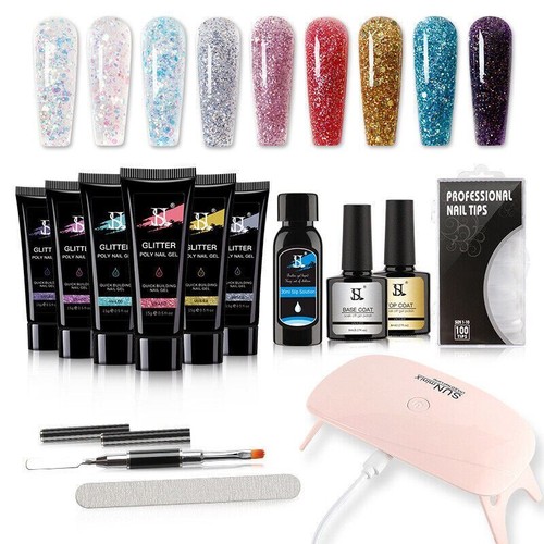 Colla nail art glitter poly - art,