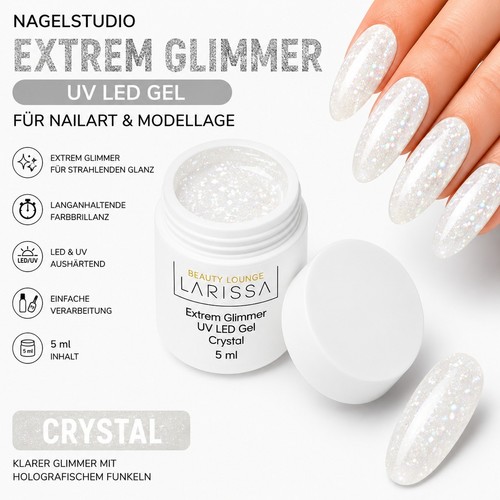 Gel extrem mica crystal 5ml - uv,